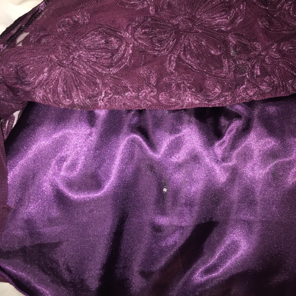 Plum Prom Dress - Picture 4 of 6